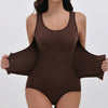New Waist Shapewear Bodysuit With Zipper Belt